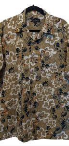 Mens SZ L Revelation Shirt Boho Hawaiian Vacation